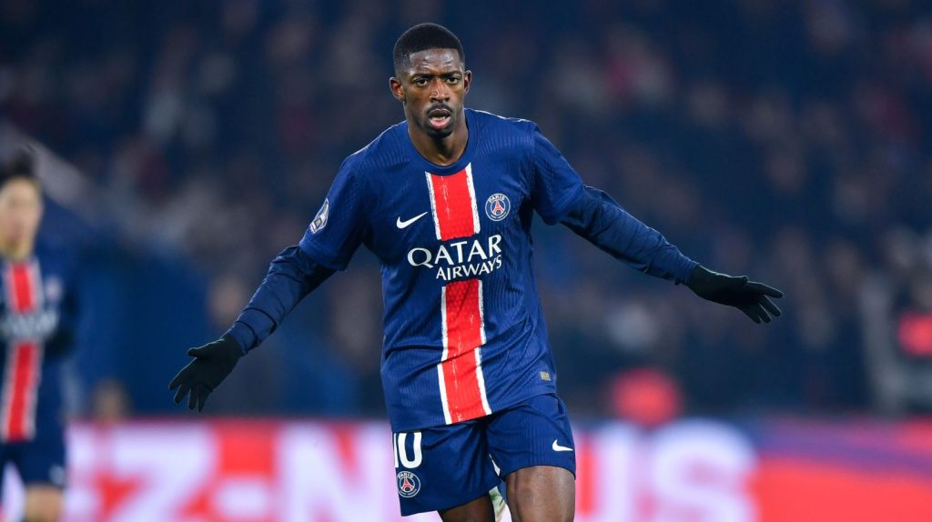 PSG củng cố ngôi đầu bảng trong ngày Dembele và lập cú đúp trước Saint-Etienne